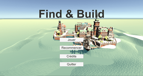 Capture d'écran du jeu Find And Build réalisé en Game Jam